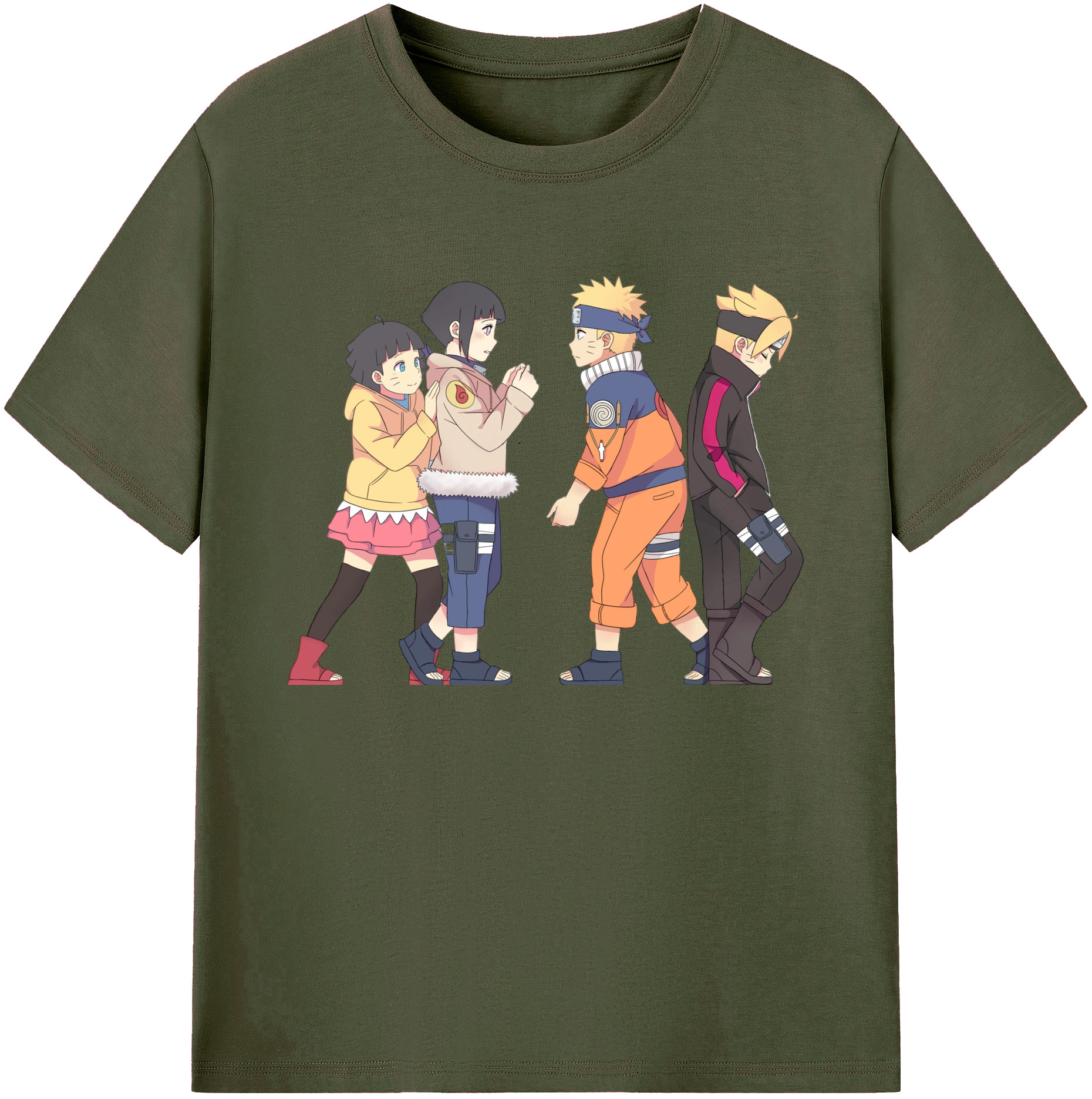 （画像用） NARUTO -ナルト- うずまき ナルト Uzumaki Naruto 綿100％ メンズ半袖Tシャツ｜肌触りやわらか＆通気性